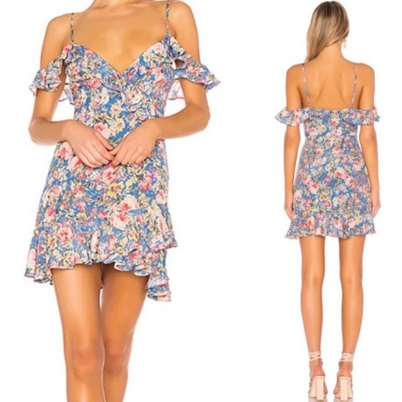 Revolve Majorelle Salsa Floral Mini Dress XS - Picture 1 of 11